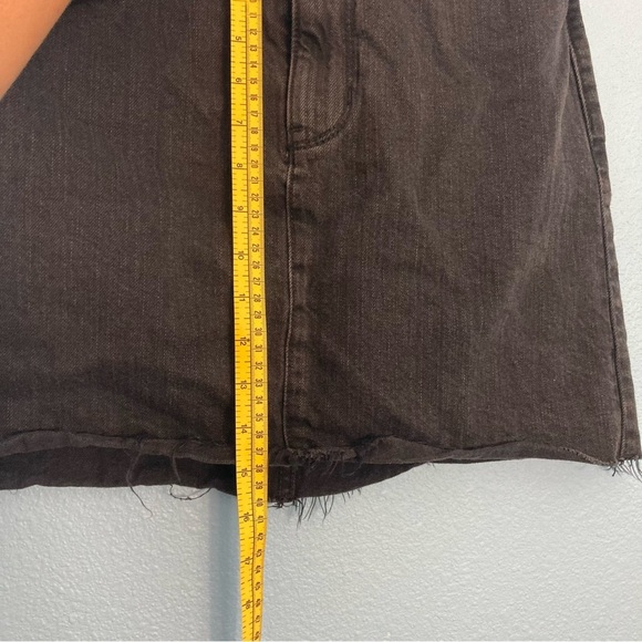 Hollister Ultra High Rise Denim Mini Skirt - Black - Size 28 - Picture 6 of 7